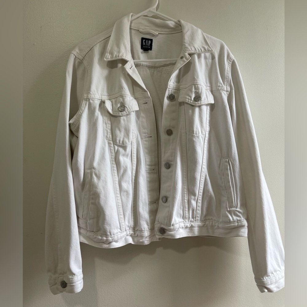 Gap Denim White Jean Jacket